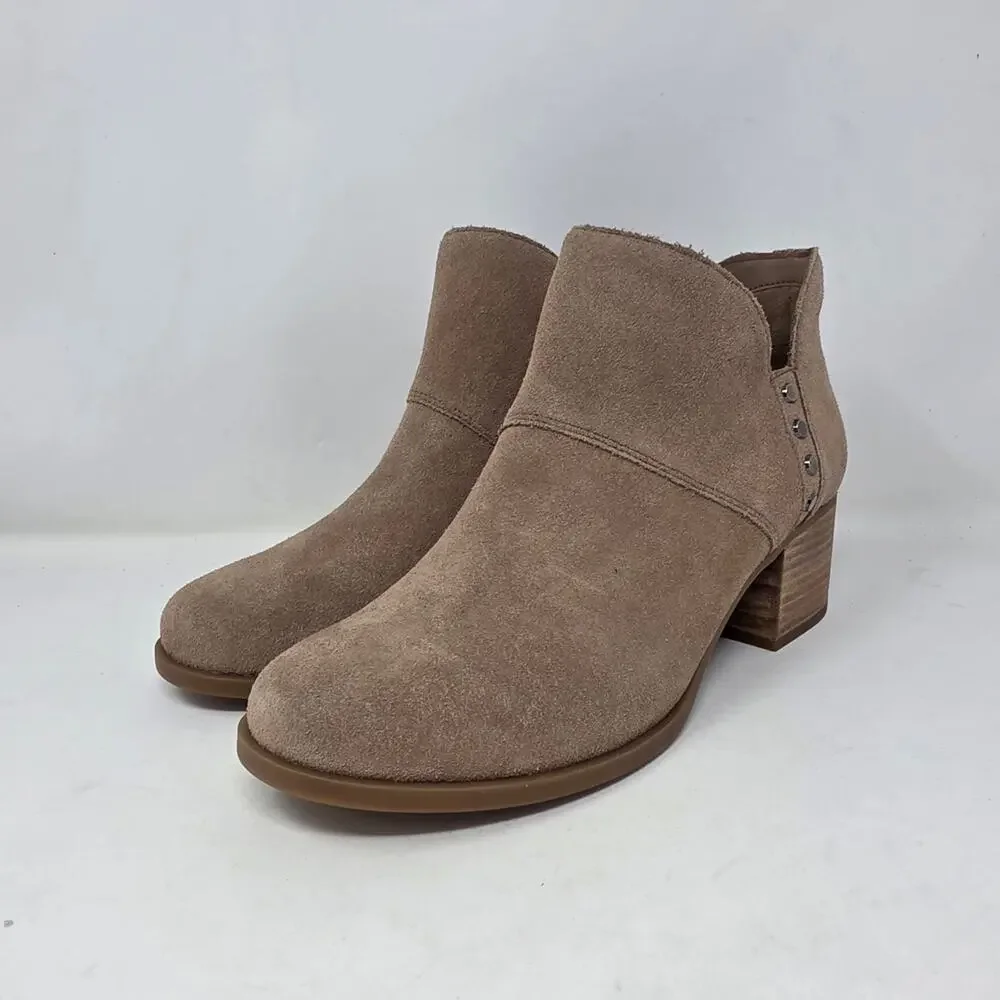 Koolaburra By UGG Women's Suede Ankle Booties Taupe Size 9